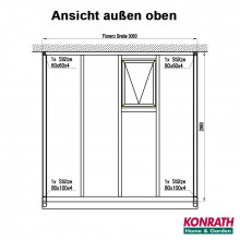 Premium Anbauglashaus Florenz