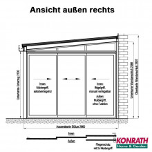 Premium Anbauglashaus Florenz