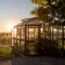 Viktorianisches Glashaus im Set