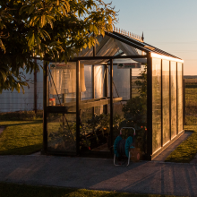 Viktorianisches Glashaus im Set