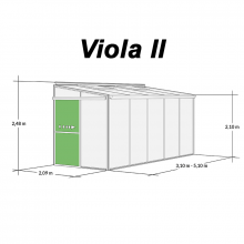 Viola II - Anbaugewächshaus im SET