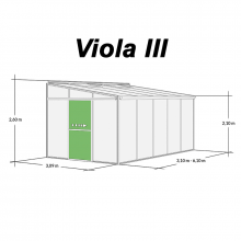 Viola III - Anbaugewächshaus im SET