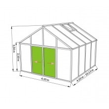 Bio Varis XL Glas Gewächshaus